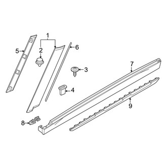 Mini OE - Pillars, Rocker & Floor - Exterior Trim (BATTERY EV (EV/BEV))