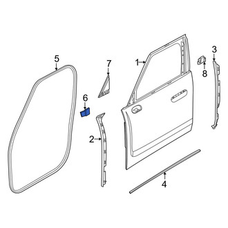 Mini OE - Front Left Door Glass Seal