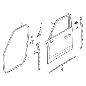 Mini OE - Rear Left Door Glass Seal