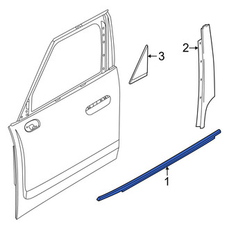 Mini OE - Rear Left Door Belt Molding