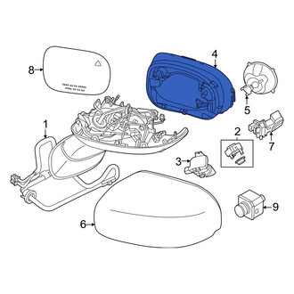Mini OE - Front Left Door Mirror Trim Ring