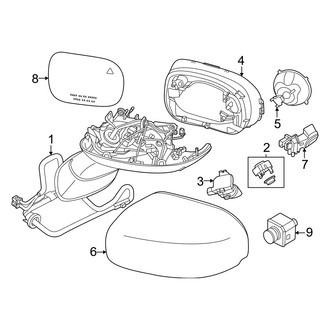 Mini OE - Front Door - Outside Mirrors (BATTERY EV (EV/BEV))