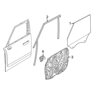 Mini OE - Front Door - Glass & Hardware (BATTERY EV (EV/BEV))