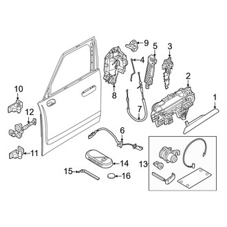 Mini OE - Front Door - Lock & Hardware (BATTERY EV (EV/BEV))