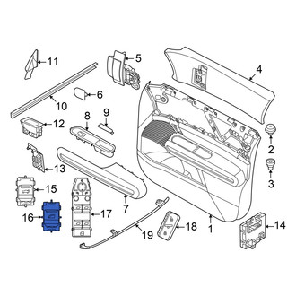 Mini OE - Front Right Door Window Switch