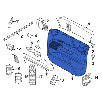 Mini OE - Front Left Lower Inner Door Interior Trim Panel