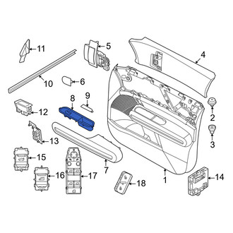 Mini OE - Front Left Door Switch Trim Panel