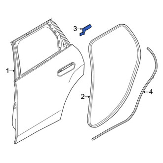 Mini OE - Left Door Window Seal