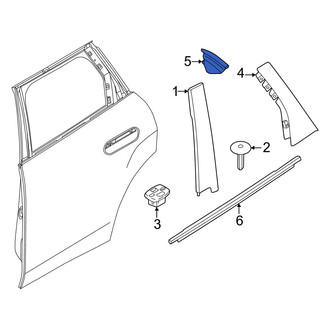 Mini OE - Rear Left Door Reveal Molding