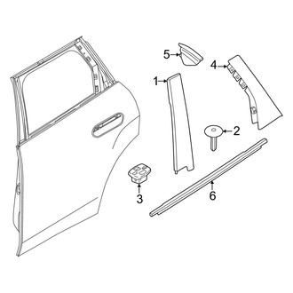 Mini OE - Rear Door - Exterior Trim (BATTERY EV (EV/BEV))