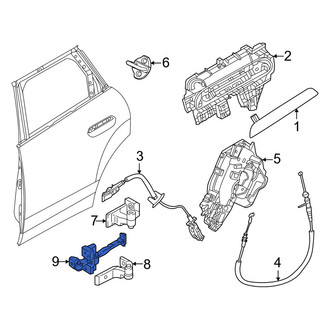 Mini OE - Rear Left Door Check