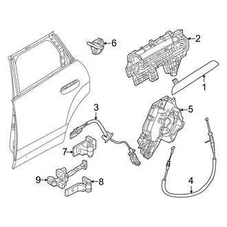 Mini OE - Rear Door - Lock & Hardware (BATTERY EV (EV/BEV))