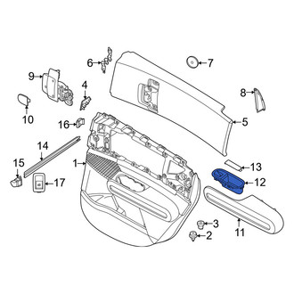 Mini OE - Rear Left Door Switch Trim Panel