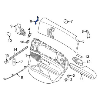 Mini OE - Left Door Interior Trim Panel Bracket
