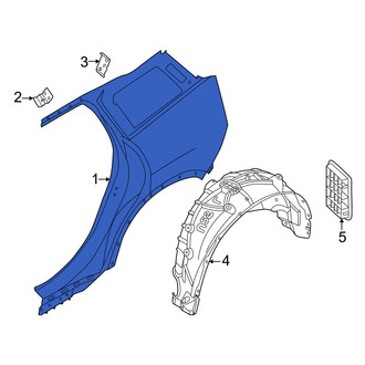 Mini OE - Rear Left Outer Quarter Panel