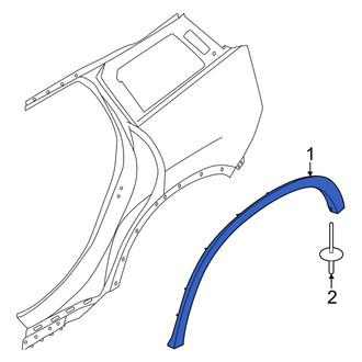 Mini OE - Rear Left Wheel Arch Molding