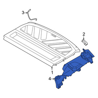Mini OE - Right Cargo Cover Bracket