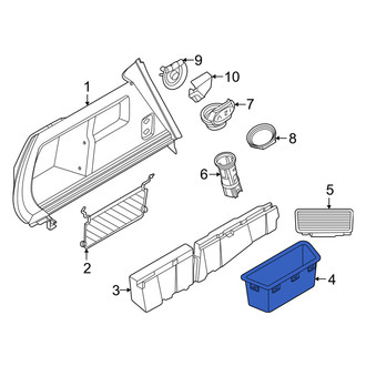 Mini OE - Rear Right Interior Quarter Panel Trim Panel Storage Compartment