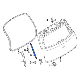 Mini OE - Rear Right Back Glass Lift Support