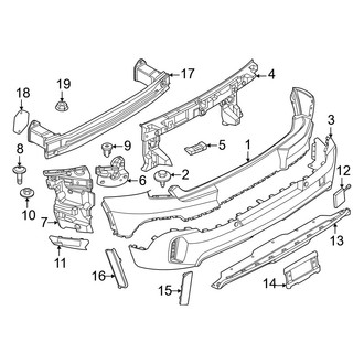 Mini OE - Rear Bumper - Bumper & Components (Classic Style), (E / SE All4)