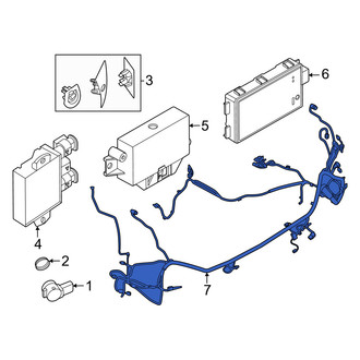 Mini OE - Rear Parking Aid System Wiring Harness