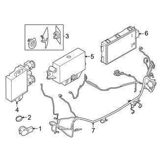 Mini OE - Rear Bumper - Electrical Components (Favoured Style), (BATTERY EV (EV/BEV))
