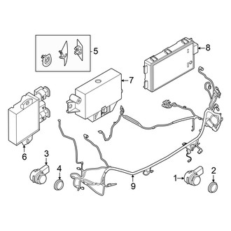 Mini OE - Rear Bumper - Electrical Components (BATTERY EV (EV/BEV))