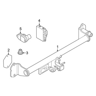 Mini OE - Rear Bumper - Trailer Hitch Components (Favoured Style), (BATTERY EV (EV/BEV))