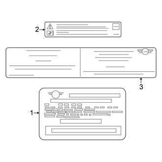 Mini OE - Information Labels - Labels (John Cooper Works)