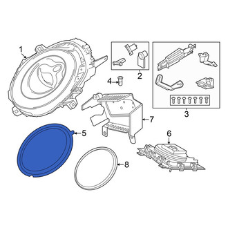 Mini OE - Front Left Headlight Gasket
