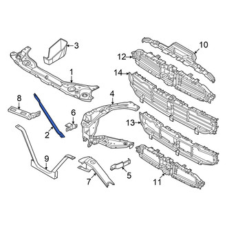 Mini OE - Left Radiator Support Tie Bar Brace