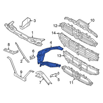 Mini OE - Front Left Radiator Support Side Panel