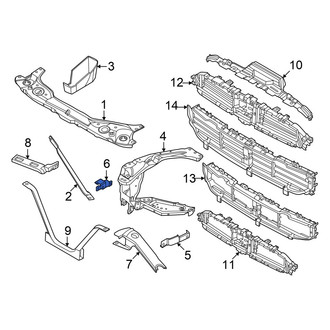 Mini OE - Left Inner Radiator Support Side Panel Bracket