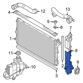 Mini OE - Front Left Lower Radiator Support Side Panel