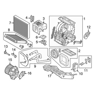 Mini OE - Air Conditioner & Heater - Evaporator & Heater Components