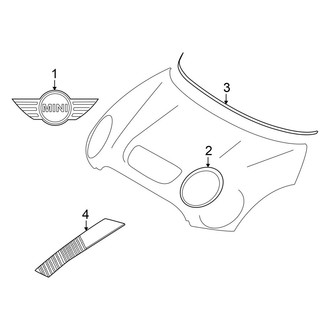 Mini OE - Hood - Exterior Trim (Base / S)