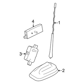 Mini OE - Electrical - Antenna (Hardtop), (Base / John Cooper Works / S Hatchback)