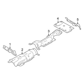 Mini OE - Exhaust System - Heat Shields (Base / John Cooper Works / S 2 Doors)