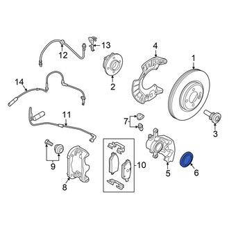 Mini OE - Rear Disc Brake Caliper Seal Kit