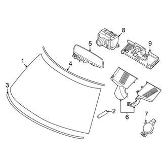 Mini OE - Windshield - Glass