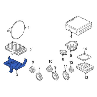 Mini OE - Radio Amplifier Bracket