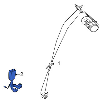 Mini OE - Rear Left Seat Belt Receptacle