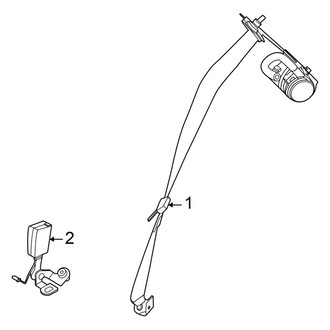 Mini OE - Restraint Systems - Rear Seat Belts (Base / John Cooper Works / S 2 Doors Hatchback)