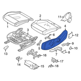 Mini OE - Front Left Outer Seat Trim Panel
