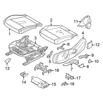 Mini OE - Seats & Tracks - Passenger Seat Components (Seat Cushion, W/O Sport Seat), (Base / S)