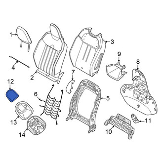 Mini OE - Front Right Folding Seat Latch Release Handle