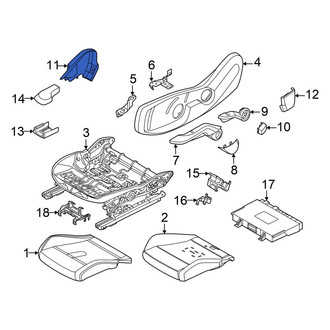 Mini OE - Front Left Outer Seat Trim Panel