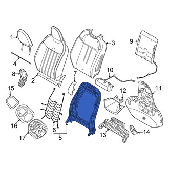 Mini OE - Front Left Seat Back Frame