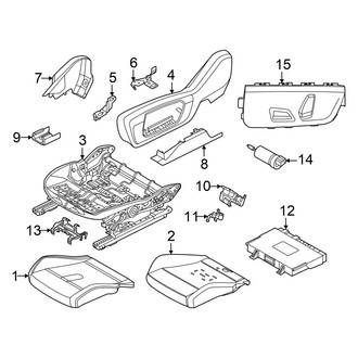 Mini OE - Seats & Tracks - Passenger Seat Components (Seat Cushion, With Power, With Sport Seat)