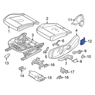 Mini OE - Front Left Seat Hinge Cover